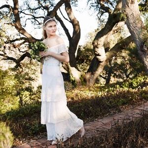 Joie Gertie Off Shoulder Wedding Dress Size 0 NWOT